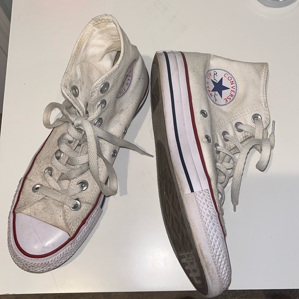 White Converse High Top